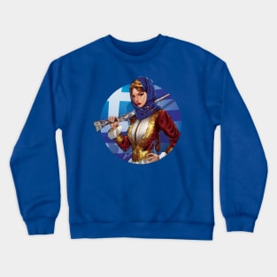 Greek Warrior Woman Crewneck Sweatshirt